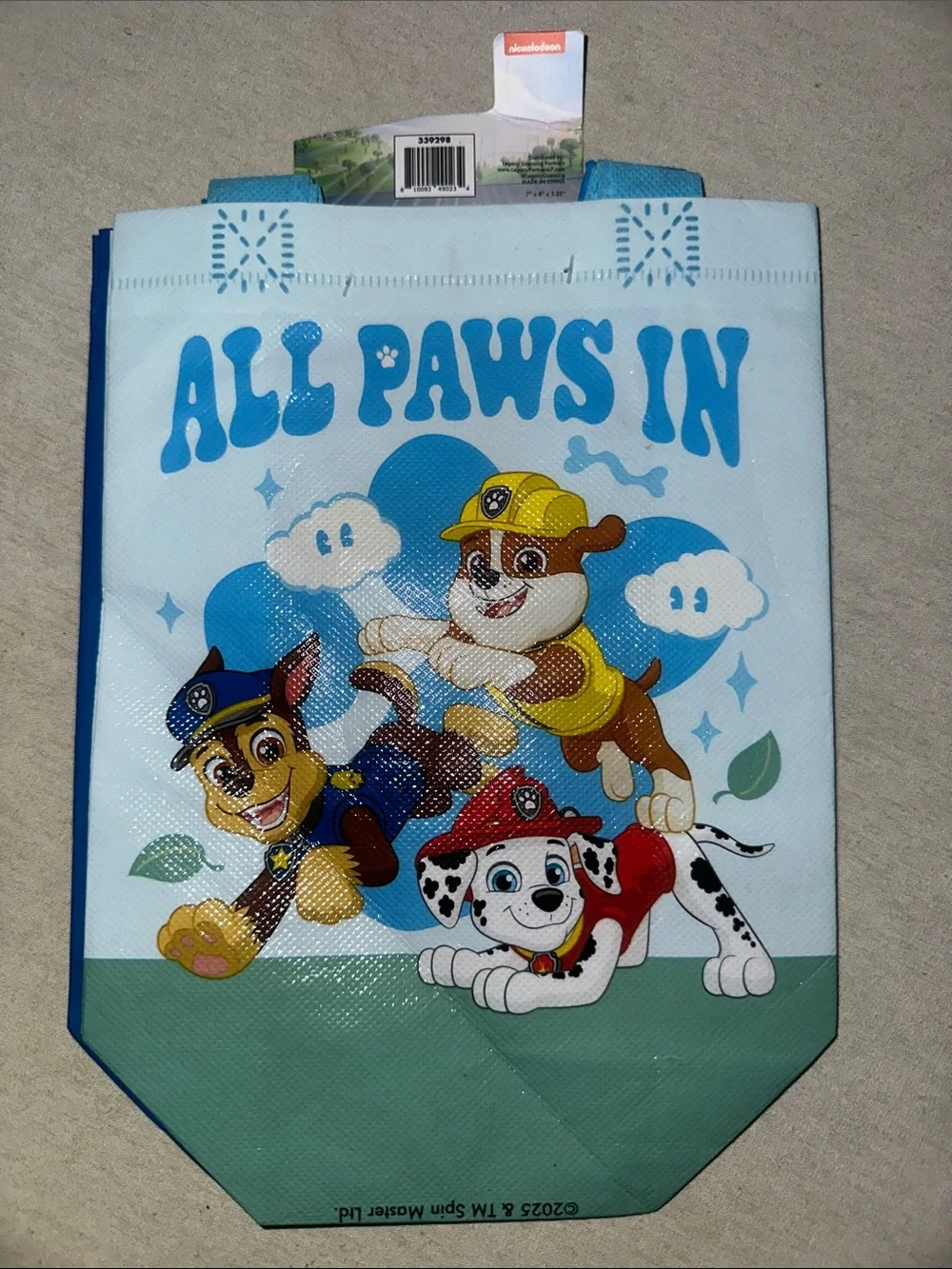 Vintage Collectible Paw Patrol Blue  'Laugh Out Loud' Bag.